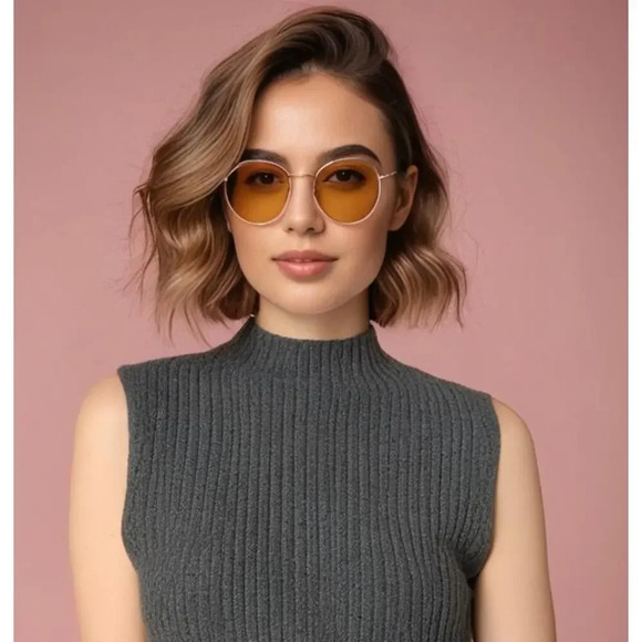 MNG Women's Small Dark Gray Sleeveless Ribbed Tunic Sweater High Neck Side Slits - Picture 1 of 6